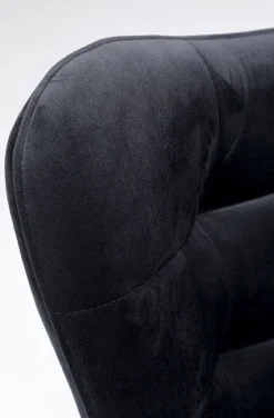 Fotel Obrotowy Oscar Velvet 82x95 Cm Czarny*KARE Design Discount