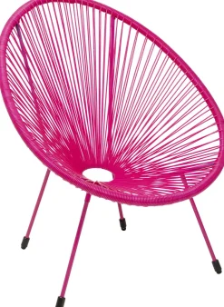Fotel Ogrodowy Różowy żyłkowy 73x85 Cm*KARE Design