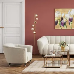Fotel Spectra 108x74 Cm Biały*KARE Design New
