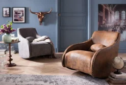 Fotel Swing Ritmo 76x83 Cm Brązowy*KARE Design Outlet