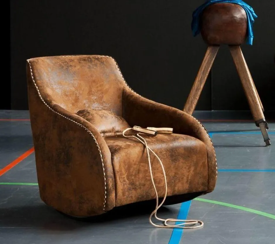 Fotel Swing Ritmo 76x83 Cm Brązowy*KARE Design Outlet