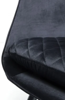 Fotel Tudor Velvet 78x100 Cm Czarny*KARE Design Outlet