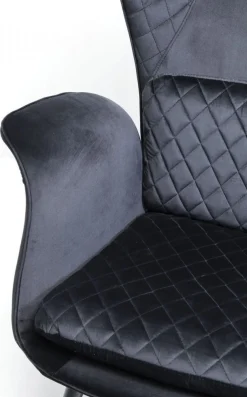 Fotel Tudor Velvet 78x100 Cm Czarny*KARE Design Outlet