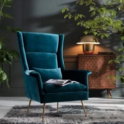 Fotel Vegas Forever Bluegreen 89x115 Cm Turkusowy*KARE Design New