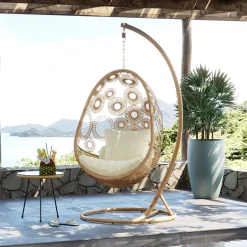 Fotel Wiszący Ibiza 120x209 Cm Naturalny*KARE Design