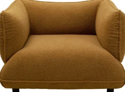 Fotel W Kolorze żółtym Tkanina Pluszowa 95 Cm*KARE Design Best