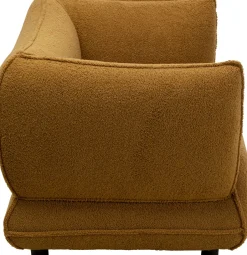Fotel W Kolorze żółtym Tkanina Pluszowa 95 Cm*KARE Design Best