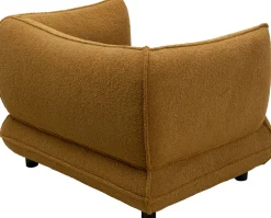 Fotel W Kolorze żółtym Tkanina Pluszowa 95 Cm*KARE Design Best