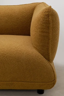 Fotel W Kolorze żółtym Tkanina Pluszowa 95 Cm*KARE Design Best