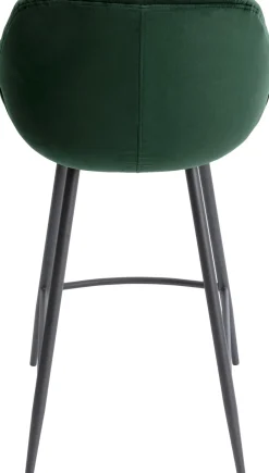 Hoker Aksamitny Zielony Z Oparciem I Podłokietnikami 69 Cm*KARE Design Discount