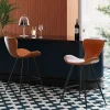 Hoker Ekoskóra Brązowy Nogi Metalowe Czarne 91cm*KARE Design Hot