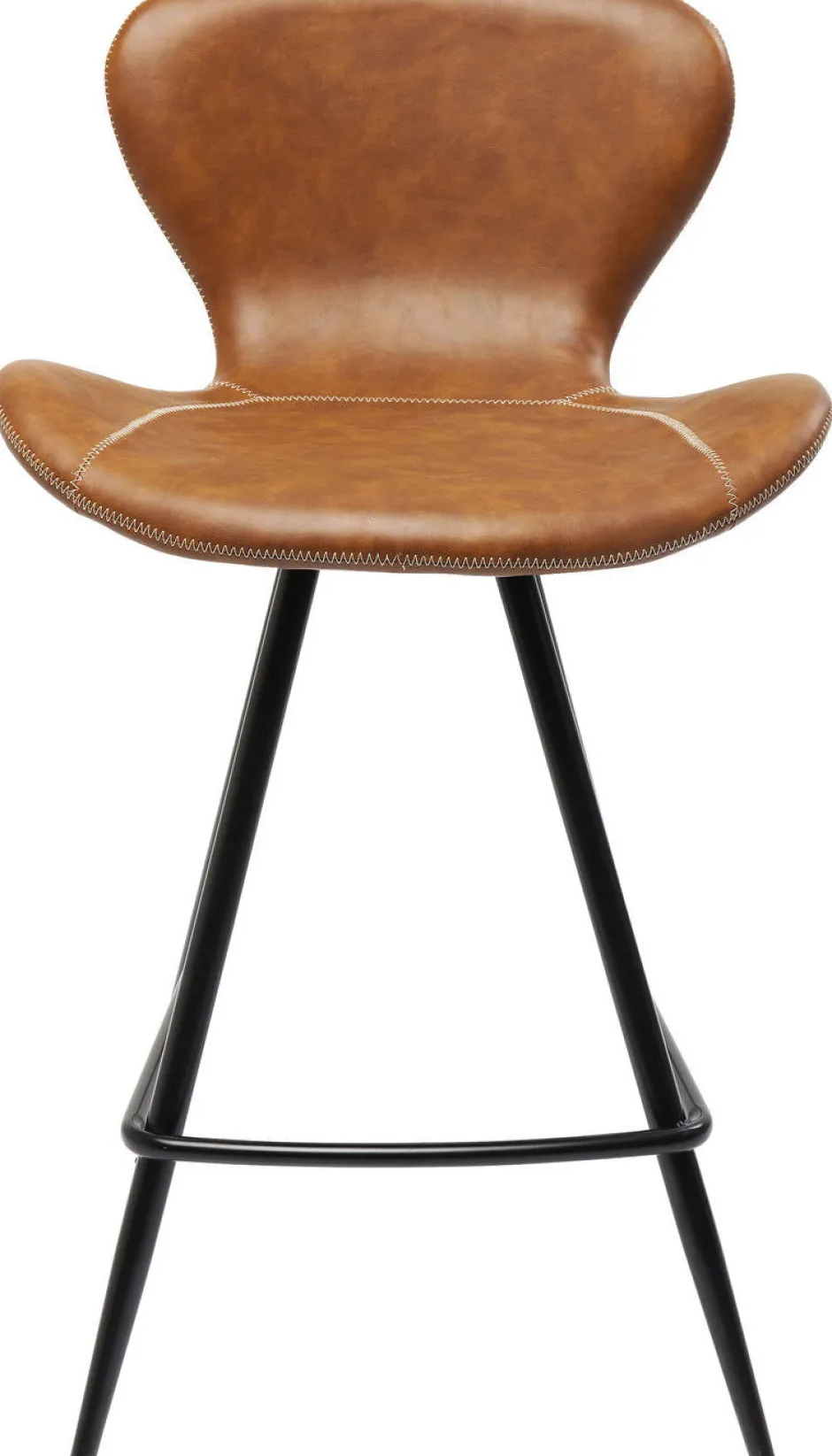 Hoker Ekoskóra Brązowy Nogi Metalowe Czarne 91cm*KARE Design Hot