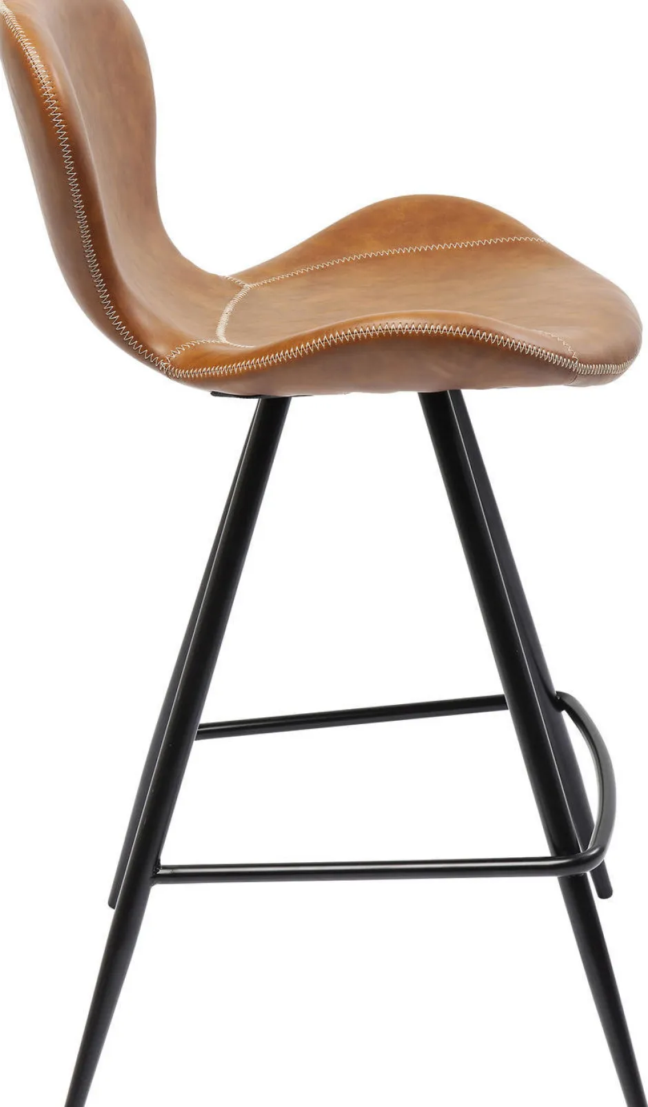 Hoker Ekoskóra Brązowy Nogi Metalowe Czarne 91cm*KARE Design Hot