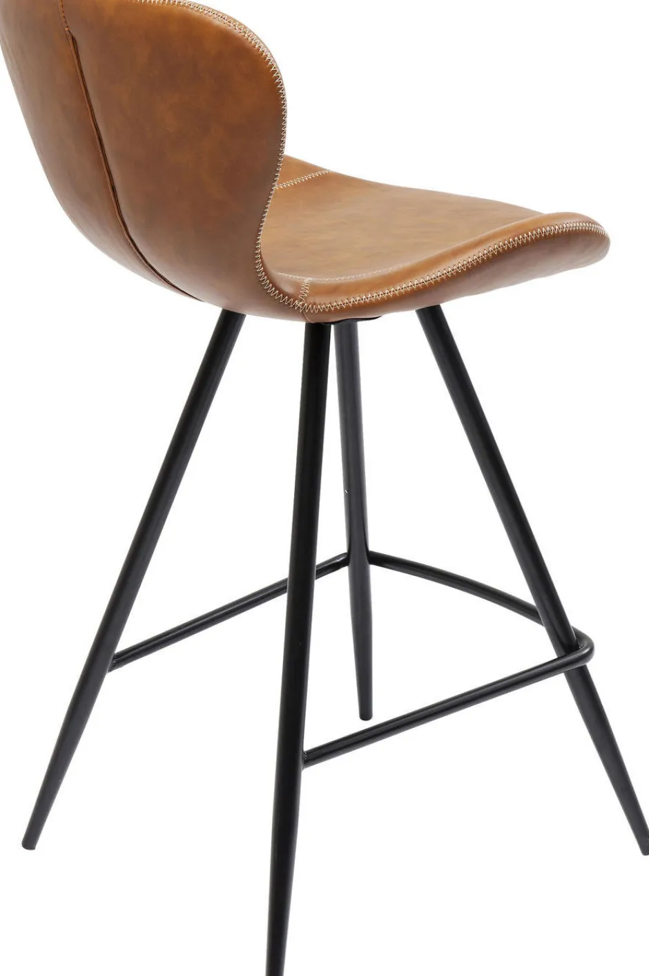 Hoker Ekoskóra Brązowy Nogi Metalowe Czarne 91cm*KARE Design Hot
