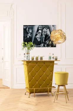 Hoker Lady Rock Ø48x74 Cm żółty*KARE Design Discount