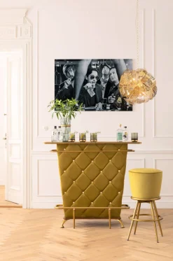 Hoker Lady Rock Ø48x74 Cm żółty*KARE Design Discount