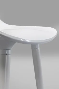 Hoker Siedzisko Tworzywo ABS Nogi Stalowe Kolor Biały 75 Cm*KARE Design Best
