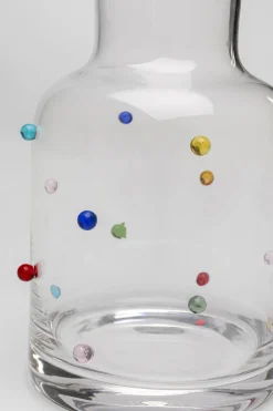 Karafka Szklana Transparentna Wzór Kolorowe Kulki 755 Ml*KARE Design Clearance