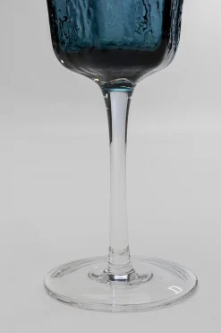 Kieliszek Do Białego Wina Szklany Niebieski 300 Ml 22 Cm*KARE Design