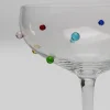 Kieliszek Do Koktajli Szklany Z Kolorowymi Detalami 340 Ml*KARE Design