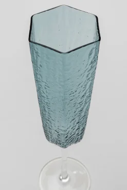 Kieliszek Do Szampana Szklany Niebieski 250 Ml 27 Cm*KARE Design Hot