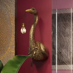 Kinkiet Heron 26x62 Cm Złoty*KARE Design New
