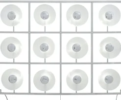 Kinkiet Ufo 186x140 Cm Srebrny*KARE Design Best