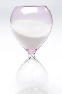 Klepsydra Szklana Transparentna I Różowa Ø7x17 Cm*KARE Design Outlet