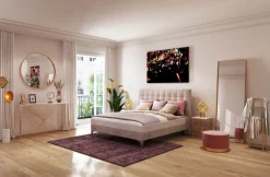 Łóżko Benito Star 160x200 Cm Kremowe*KARE Design