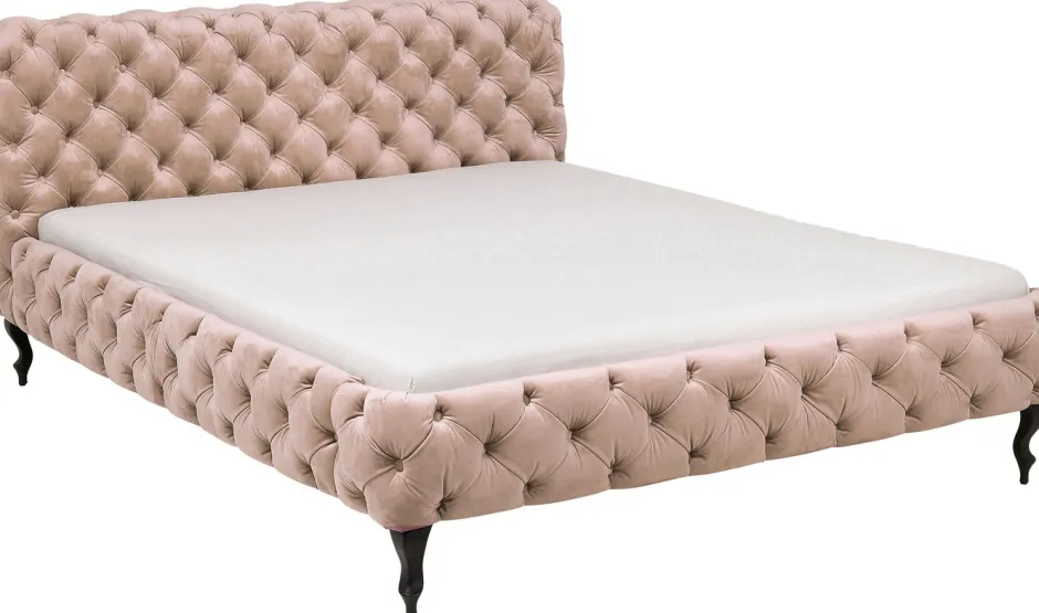 Łóżko Desire Velvet 180x200 Cm Ecru*KARE Design New