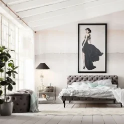 Łóżko Desire 160x200 Cm Jasnoszare*KARE Design Sale