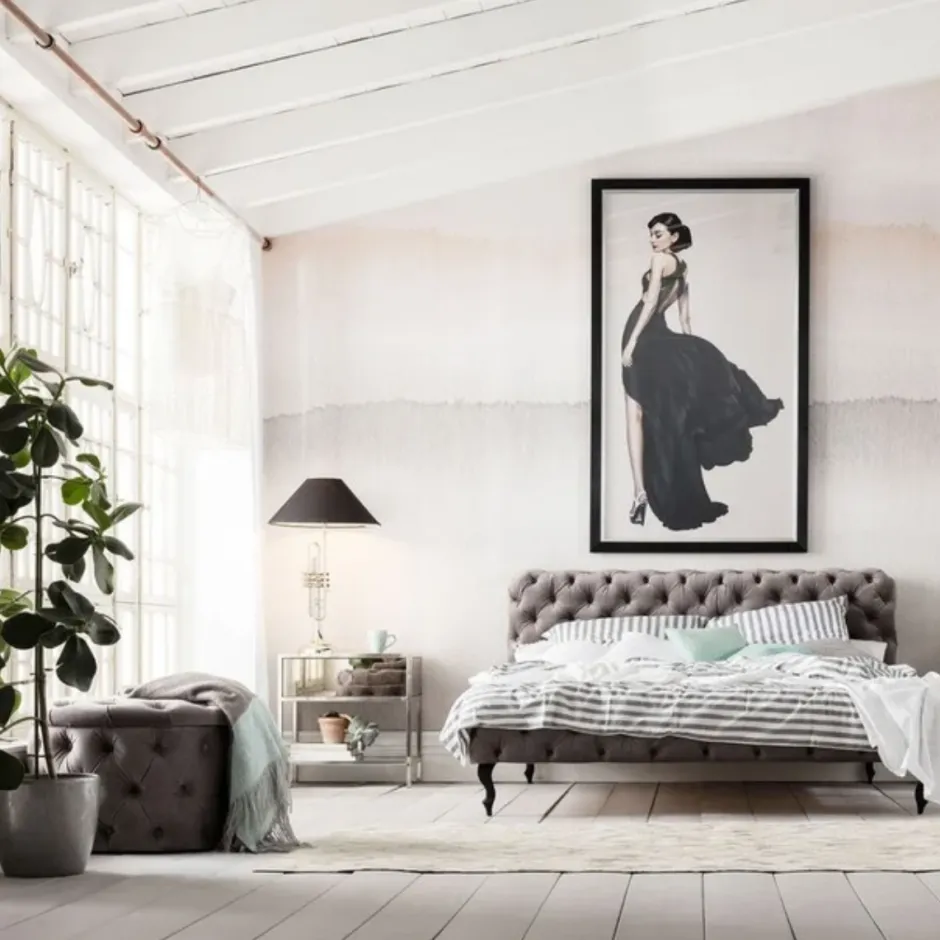 Łóżko Desire 160x200 Cm Jasnoszare*KARE Design Sale
