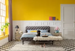 Łóżko Desire 160x200 Cm Jasnoszare*KARE Design Sale