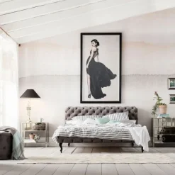 Łóżko Desire 180x200 Cm Szare*KARE Design New