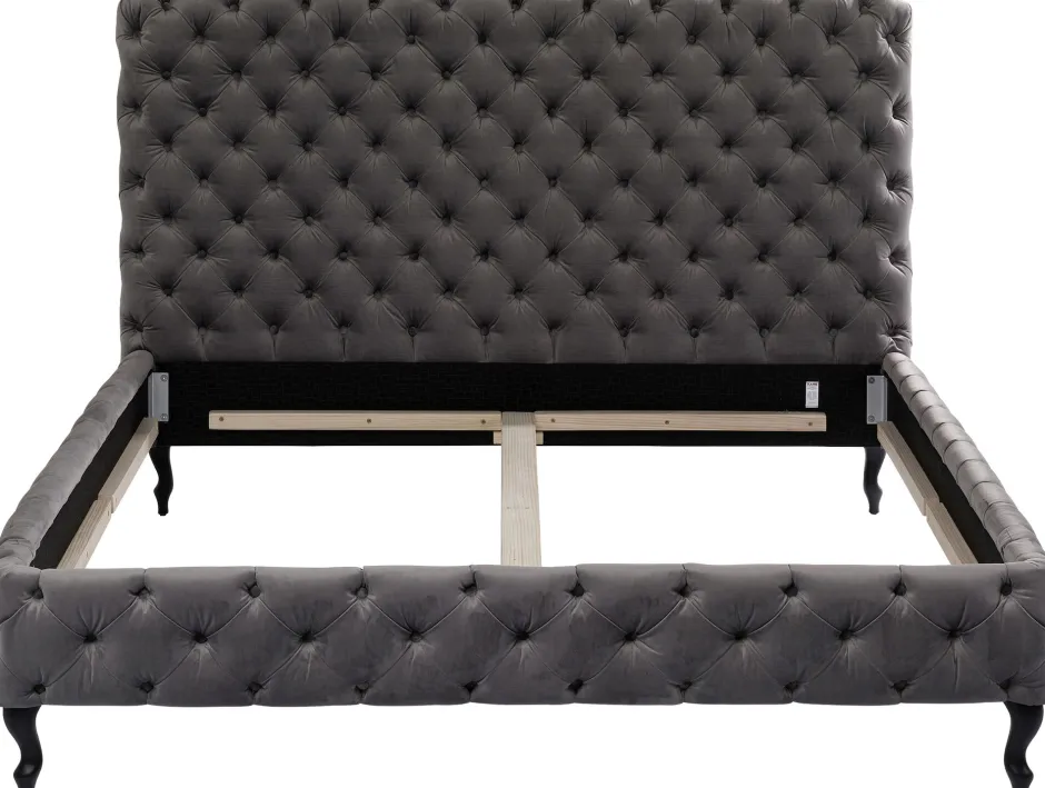 Łóżko Desire 180x200 Cm Wysokie Szare*KARE Design Best