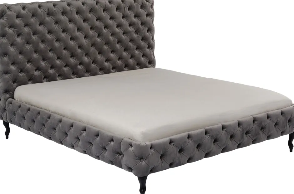 Łóżko Desire 180x200 Cm Wysokie Szare*KARE Design Best