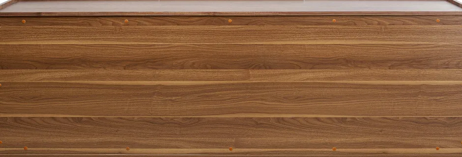 Komoda Brązowa Fornirowana 3-drzwiowa 200x76 Cm*KARE Design