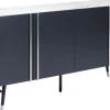 Komoda Catania 180x61 Cm Ciemnoszara - Blat Szklany*KARE Design Best