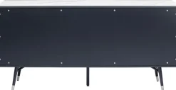 Komoda Catania 180x61 Cm Ciemnoszara - Blat Szklany*KARE Design Best