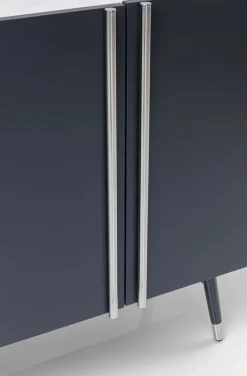 Komoda Catania 180x61 Cm Ciemnoszara - Blat Szklany*KARE Design Best