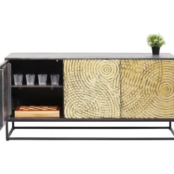 Komoda Circulo 160x80 Cm Czarno-złota*KARE Design Hot