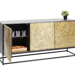 Komoda Circulo 160x80 Cm Czarno-złota*KARE Design Hot