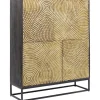 Komoda Circulo 120x150 Cm Czarno-złota*KARE Design Sale
