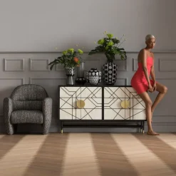 Komoda Credenza 150x80 Cm Czarna*KARE Design New