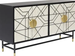 Komoda Credenza 150x80 Cm Czarna*KARE Design New