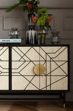 Komoda Credenza 150x80 Cm Czarna*KARE Design New