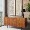 Komoda 3-drzwiowa Do Salonu Drewno Mango Ręczne Wykonanie 160x75 Cm*KARE Design Outlet