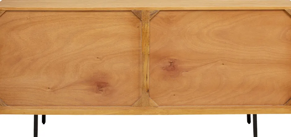 Komoda 3-drzwiowa Do Salonu Drewno Mango Ręczne Wykonanie 160x75 Cm*KARE Design Outlet