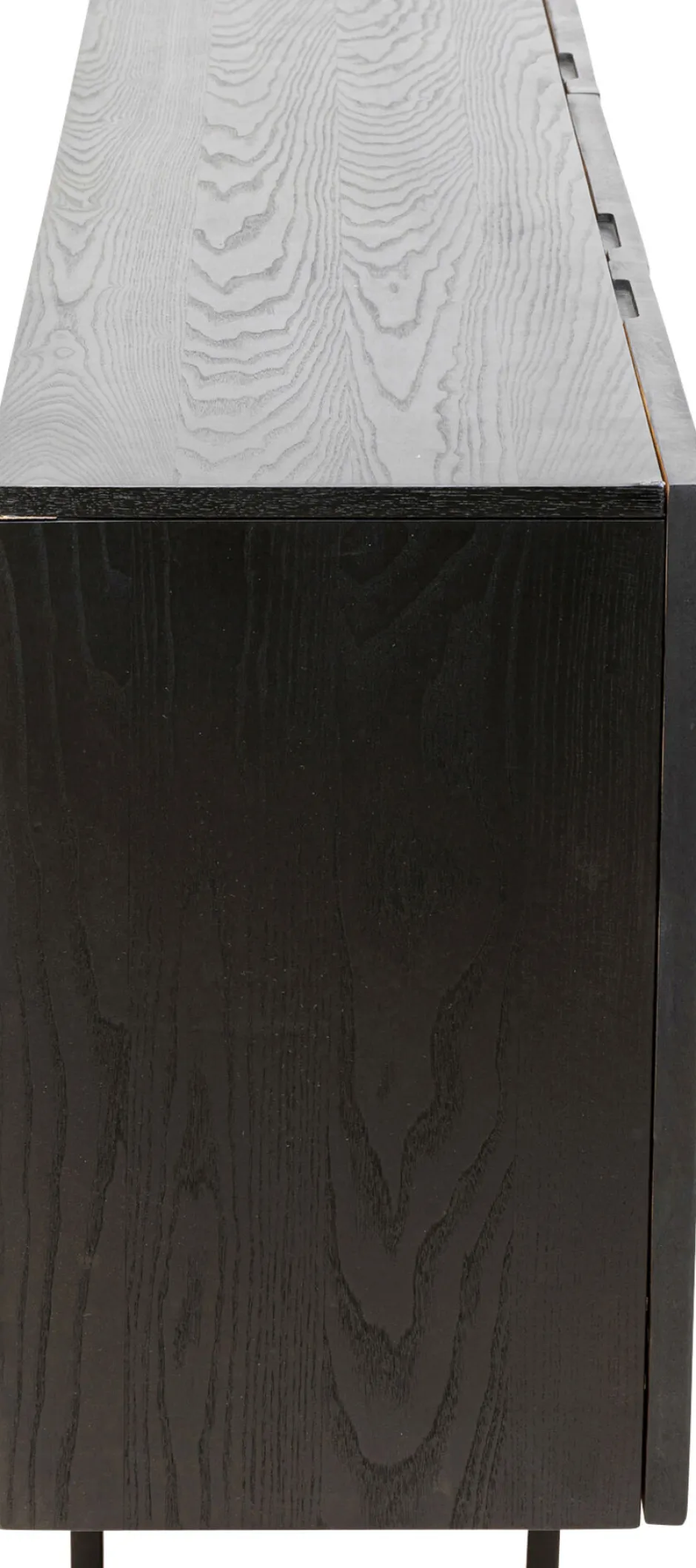 Komoda 3-drzwiowa Fornirowana Czarna Front Kolorowy 160x75 Cm*KARE Design New