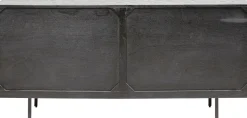Komoda 3-drzwiowa Fornirowana Czarna Front Kolorowy 160x75 Cm*KARE Design New